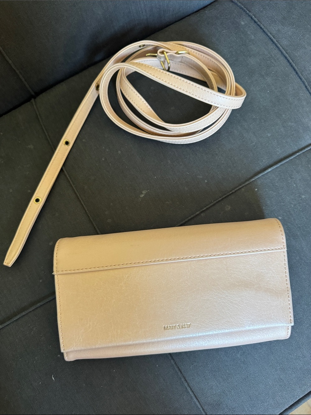 Matt & Nat Blush Beige Convertible Crossbody Wallet